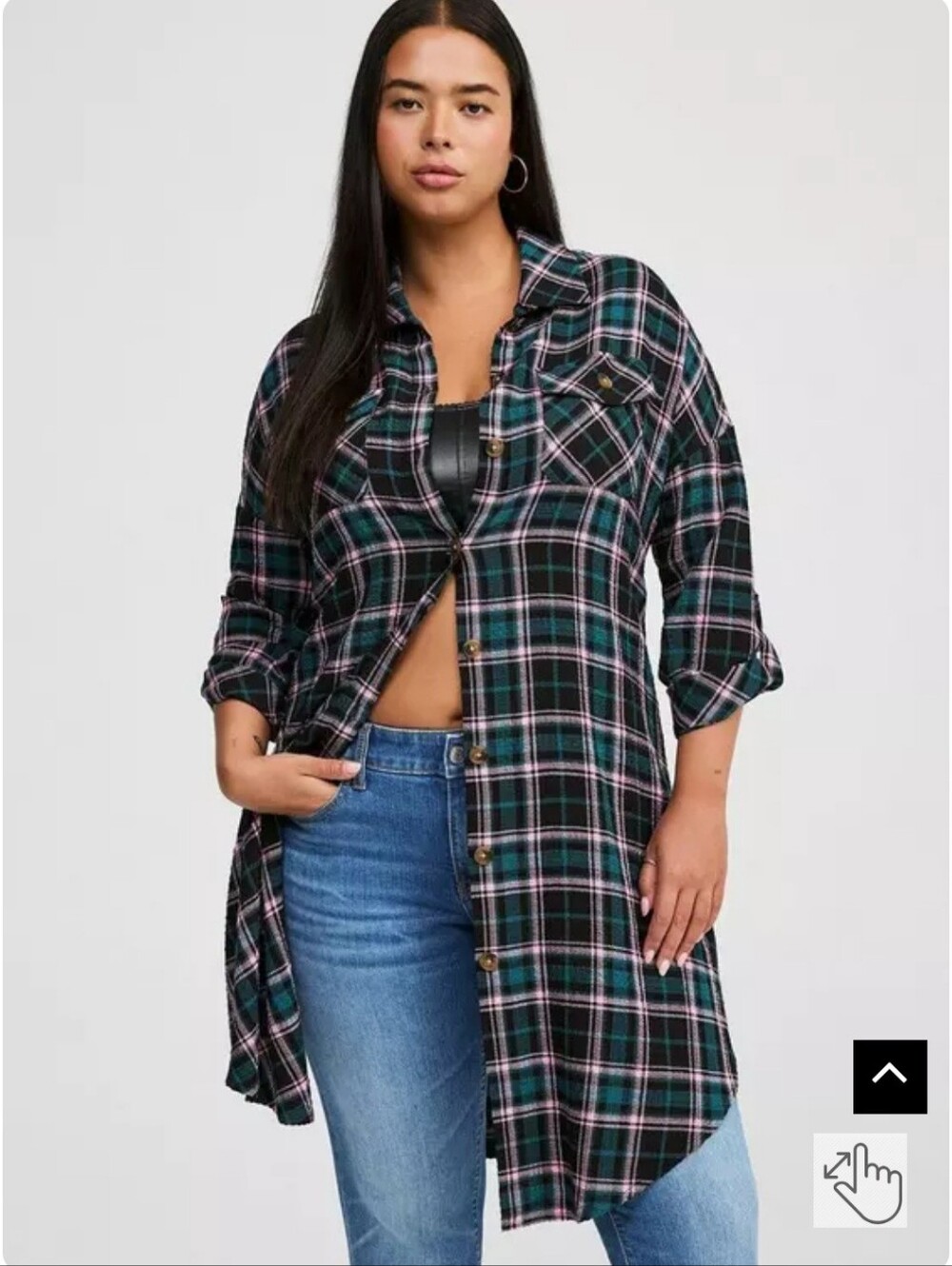 Torrid Flannel Gauze Tunic - 3X